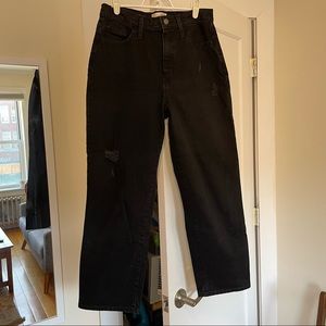 Target Brand Universal Thread Vintage Straight Distressed Denim Jeans BLACK
